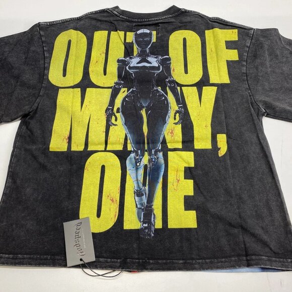 Godspeed Men’s Alexa Graphic Print T-Shirt Size S Washed Black - Picture 3 of 12